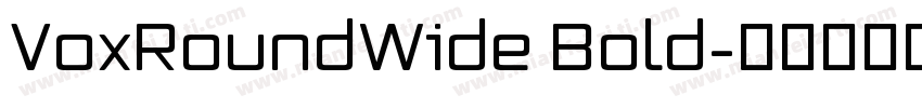 VoxRoundWide Bold字体转换